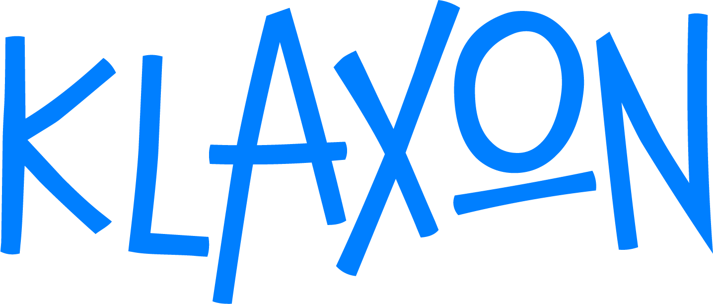 logo klaxon bleu ciel